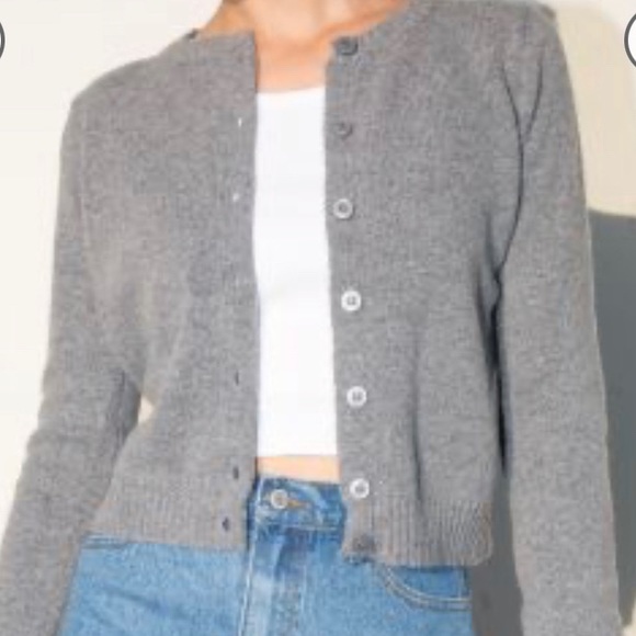 Brandy Melville Sweaters - Brandy Melville gray wool cardigan